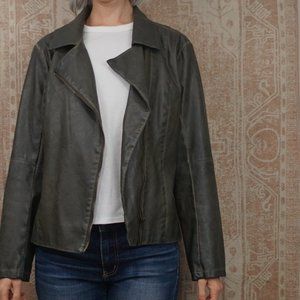 3 for 40⭐ Green Leather Jacket